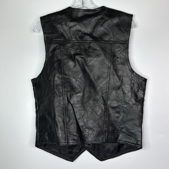 Italian Stone Design Genuine Leather Navarre Leather Company Vest Size Medium - Picture 4 of 7